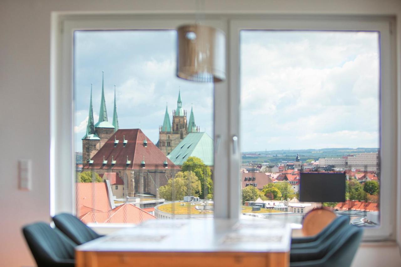 At The Top - Penthouse Ueber Den Daechern Der Stadt Erfurt Zewnętrze zdjęcie